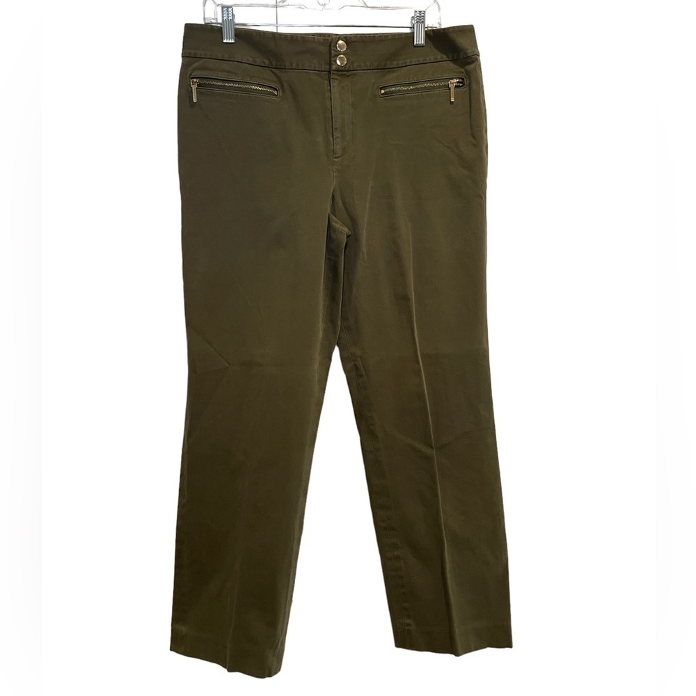 Ralph Lauren Olive Green Wide Leg Pants Petite